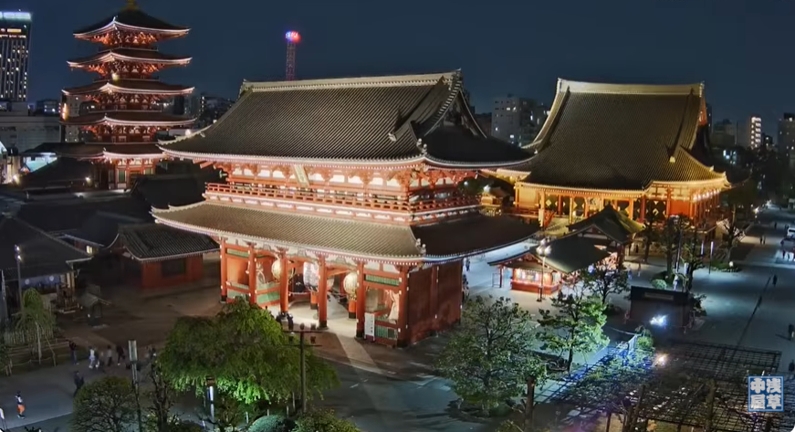 Asakusa Nakaya Sensoji Temple Live Camera View