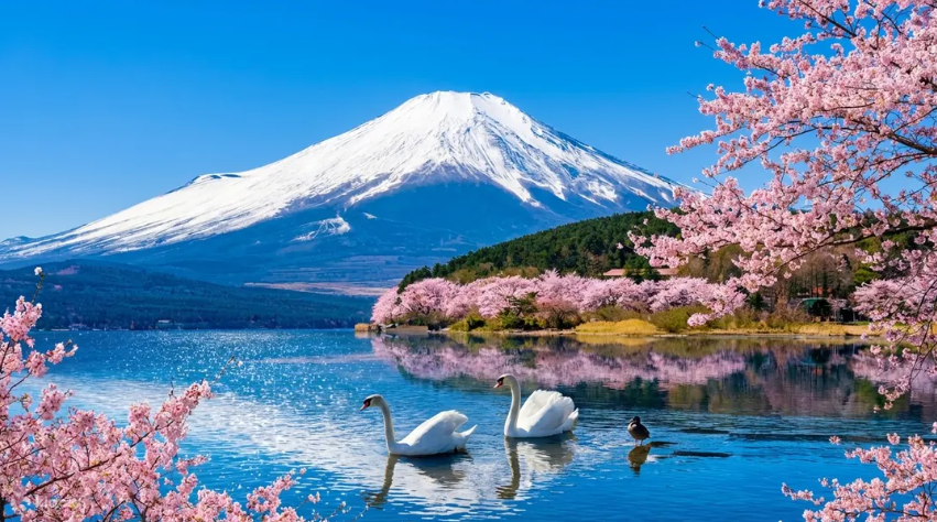 Fuji Five Lakes Cherry Blossoms