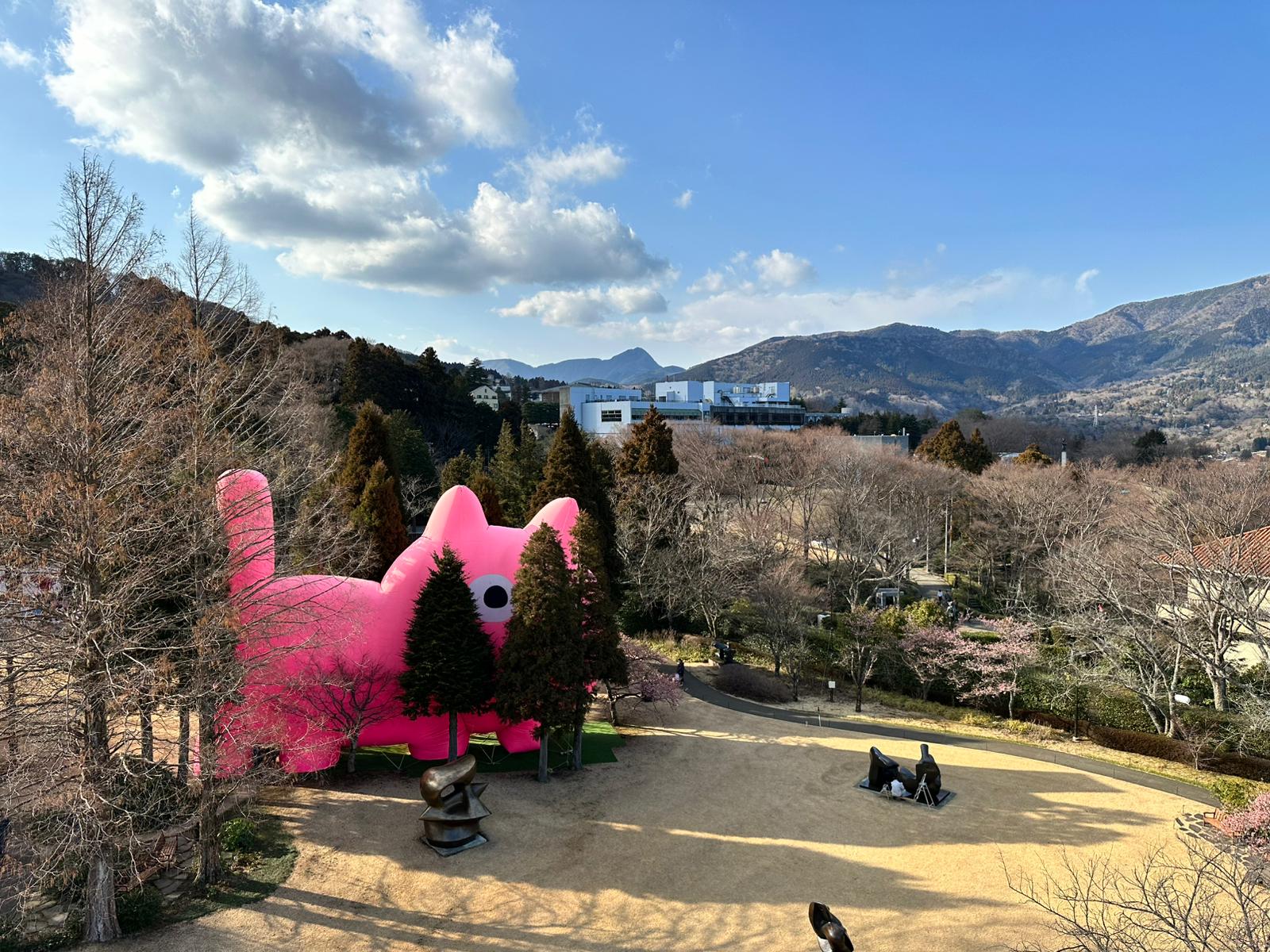 Giant Pink Cat Hakone