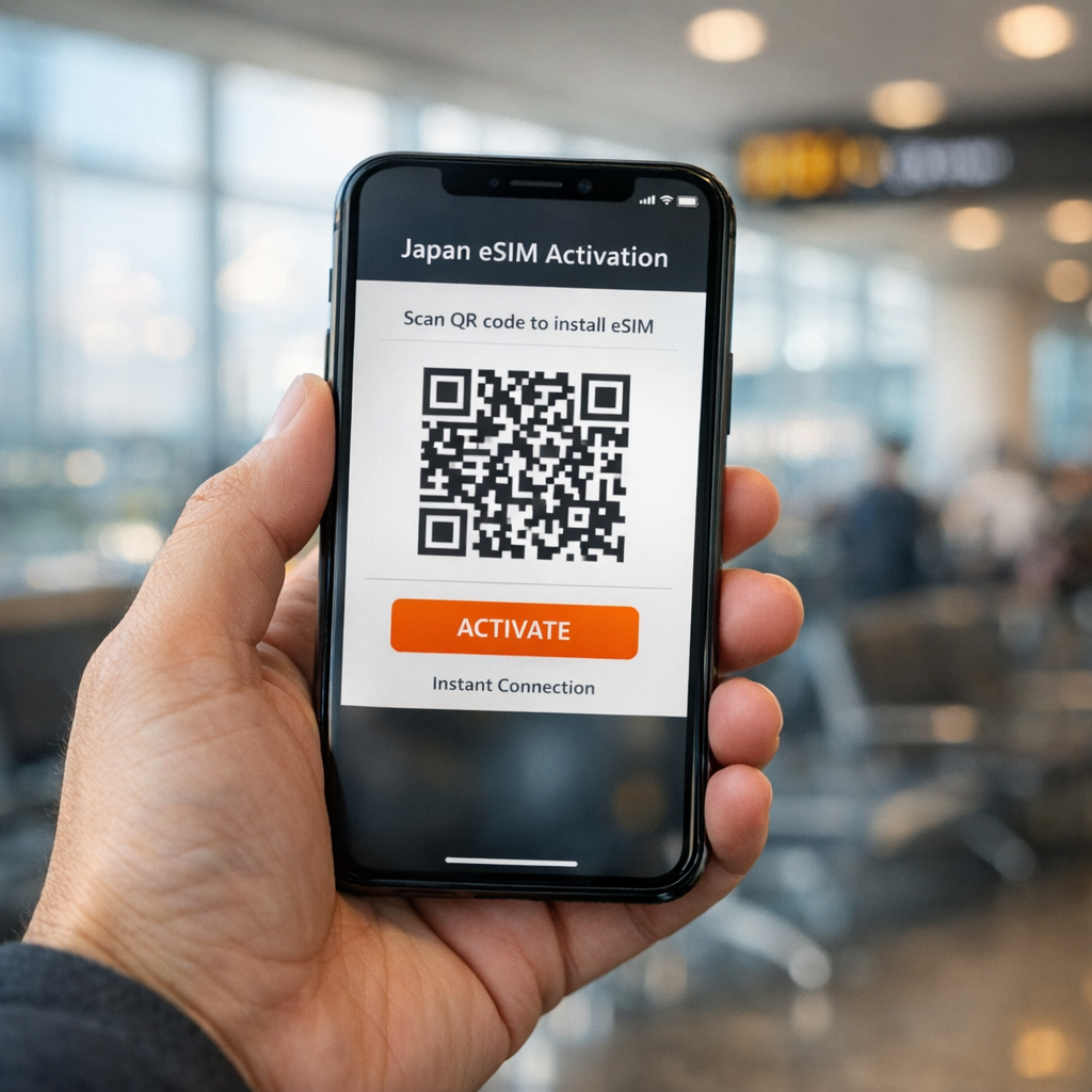 Japan eSIM QR Code Activation