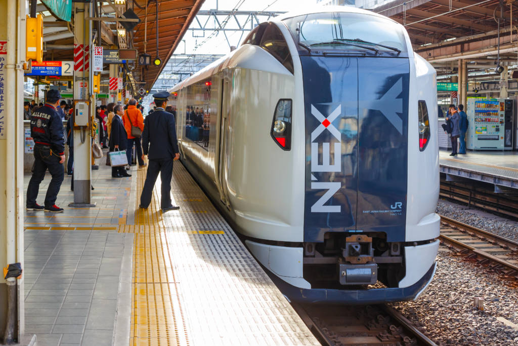 Narita Express platform at Narita Airport