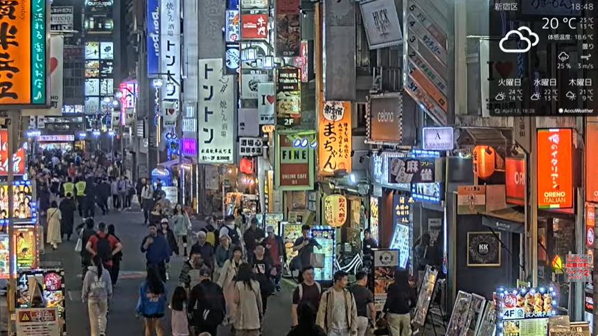 Tokyo Kabukicho Live Camera View