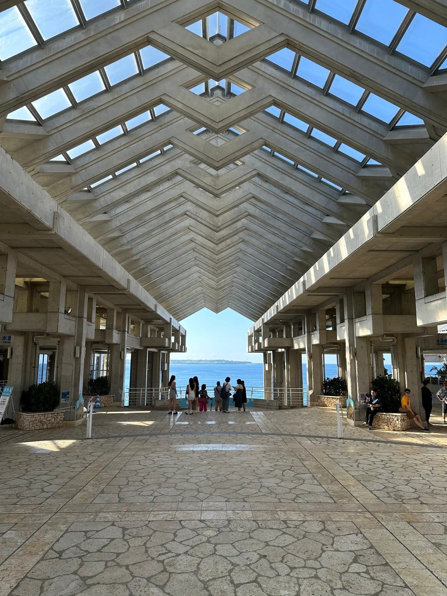 Ocean view from the aquarium terrace