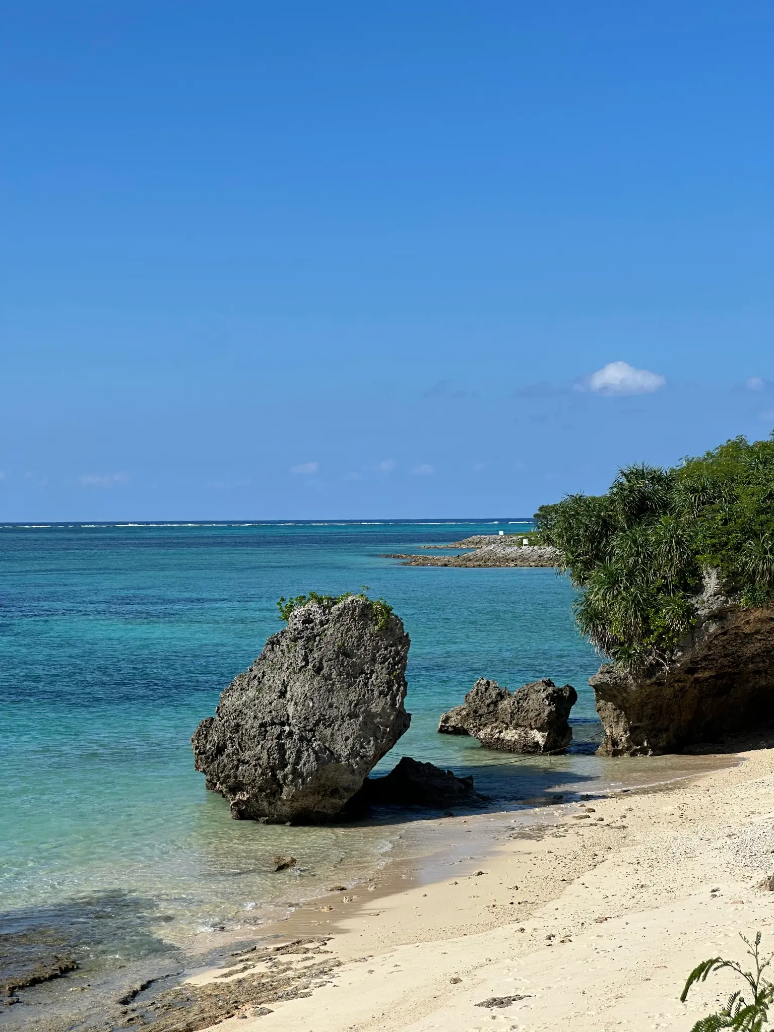 Outdoor beach/rocky shore view