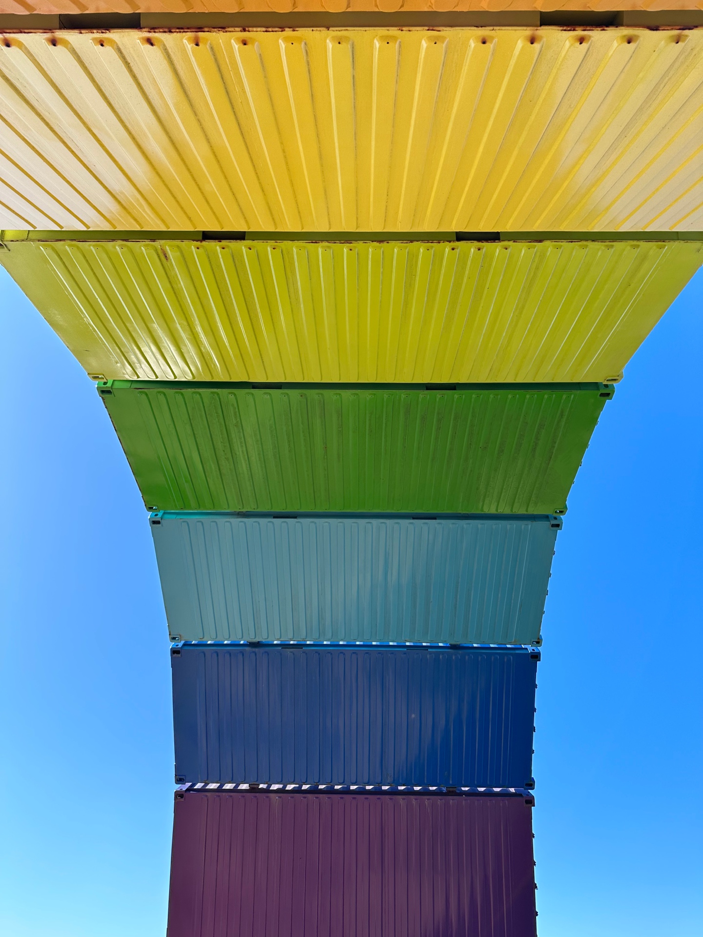 View from underneath the Containbow