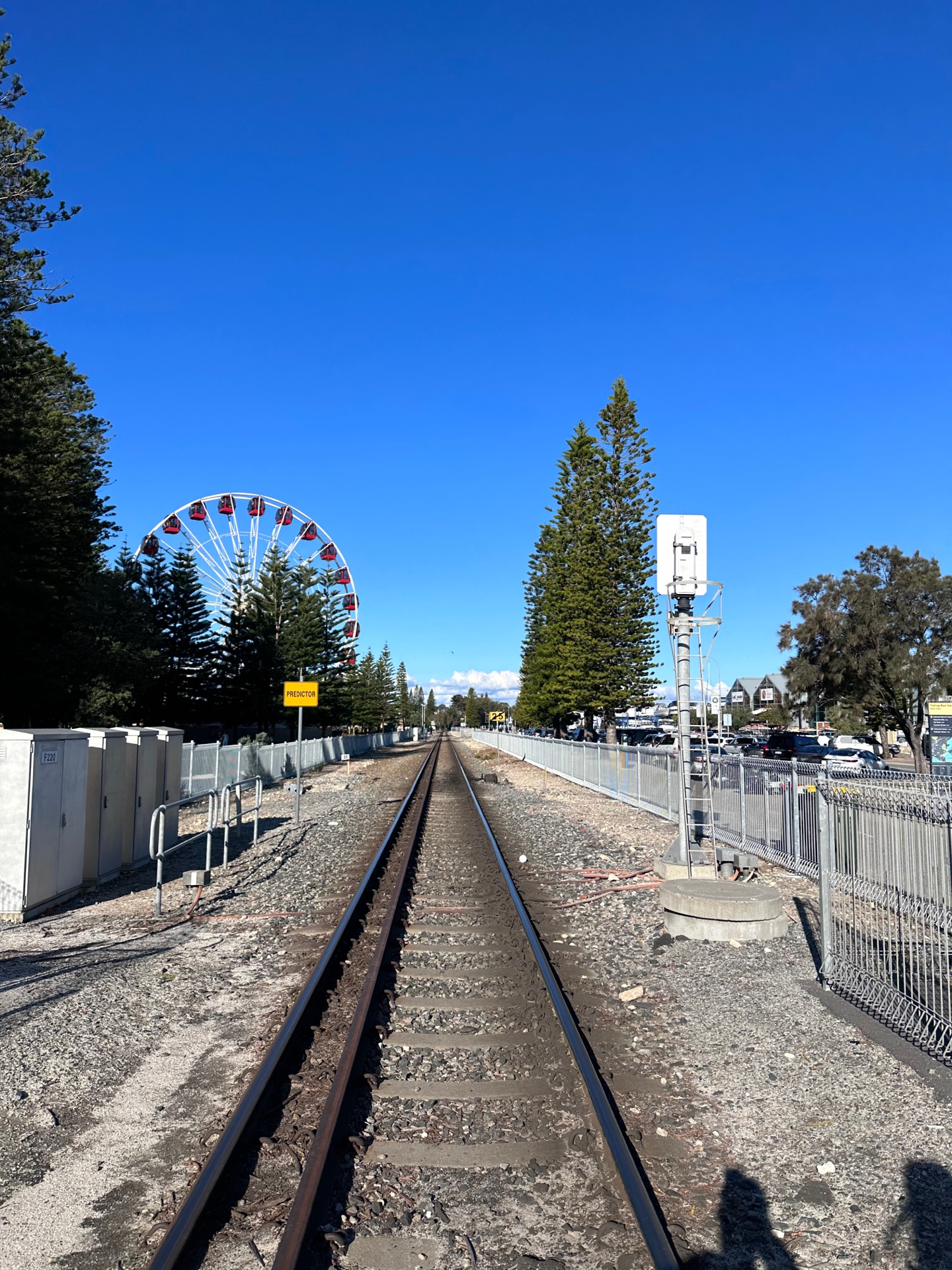 Fremantle Harbour Railway Tracks and Ferris Wheel