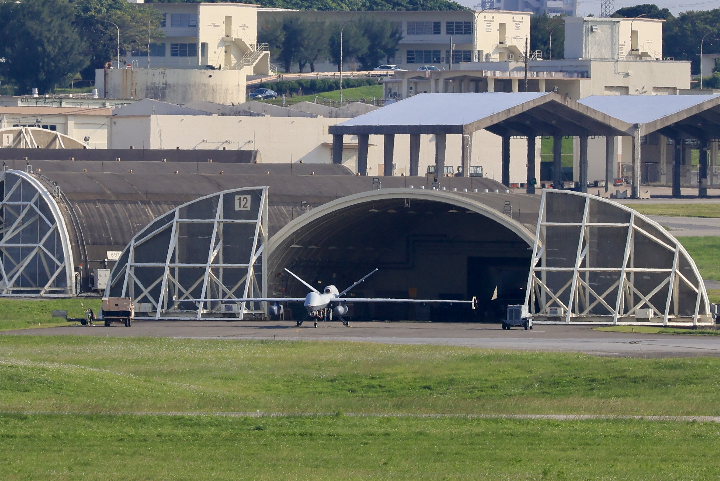 Drone hangar at Kadena