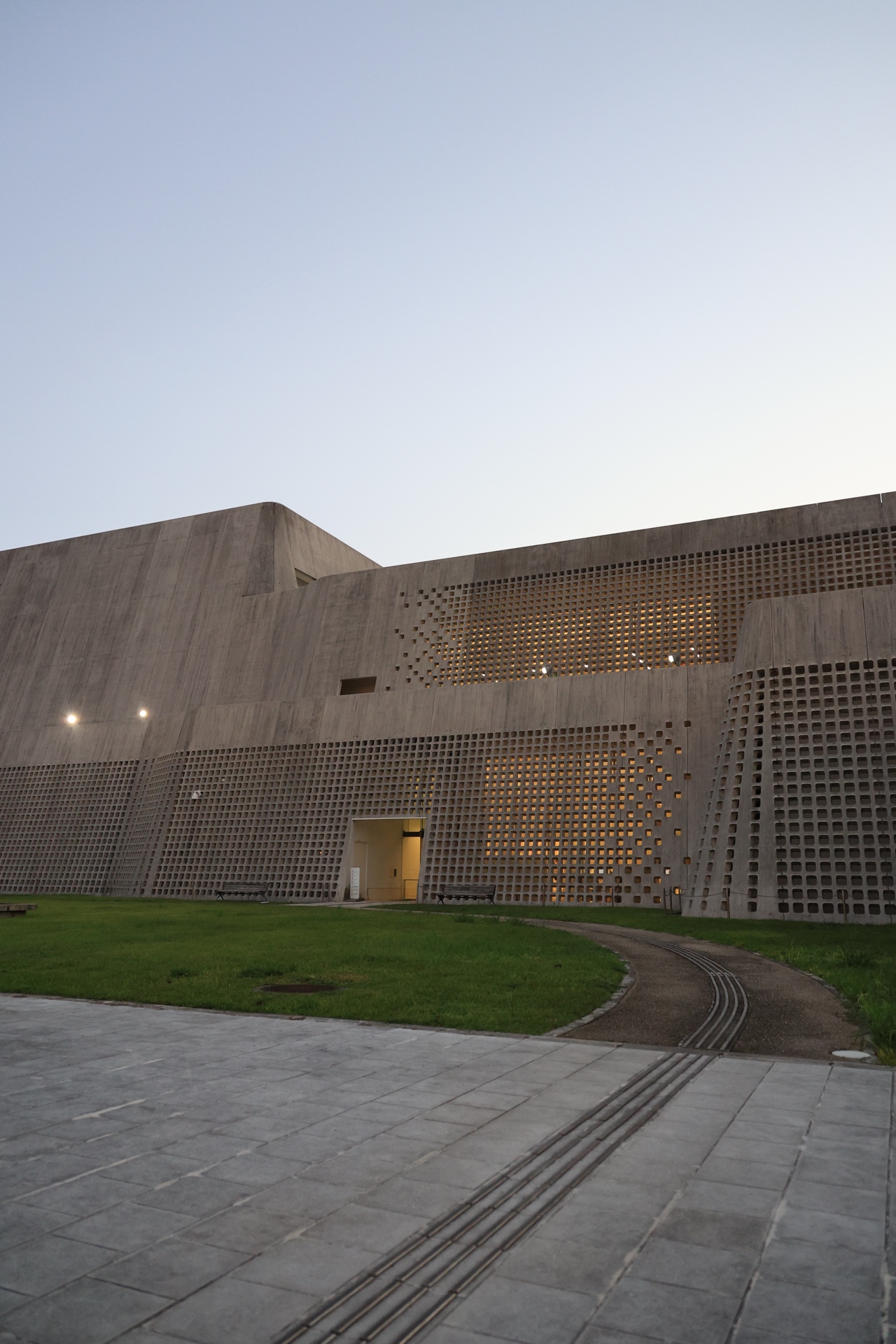 Museum outdoor garden area