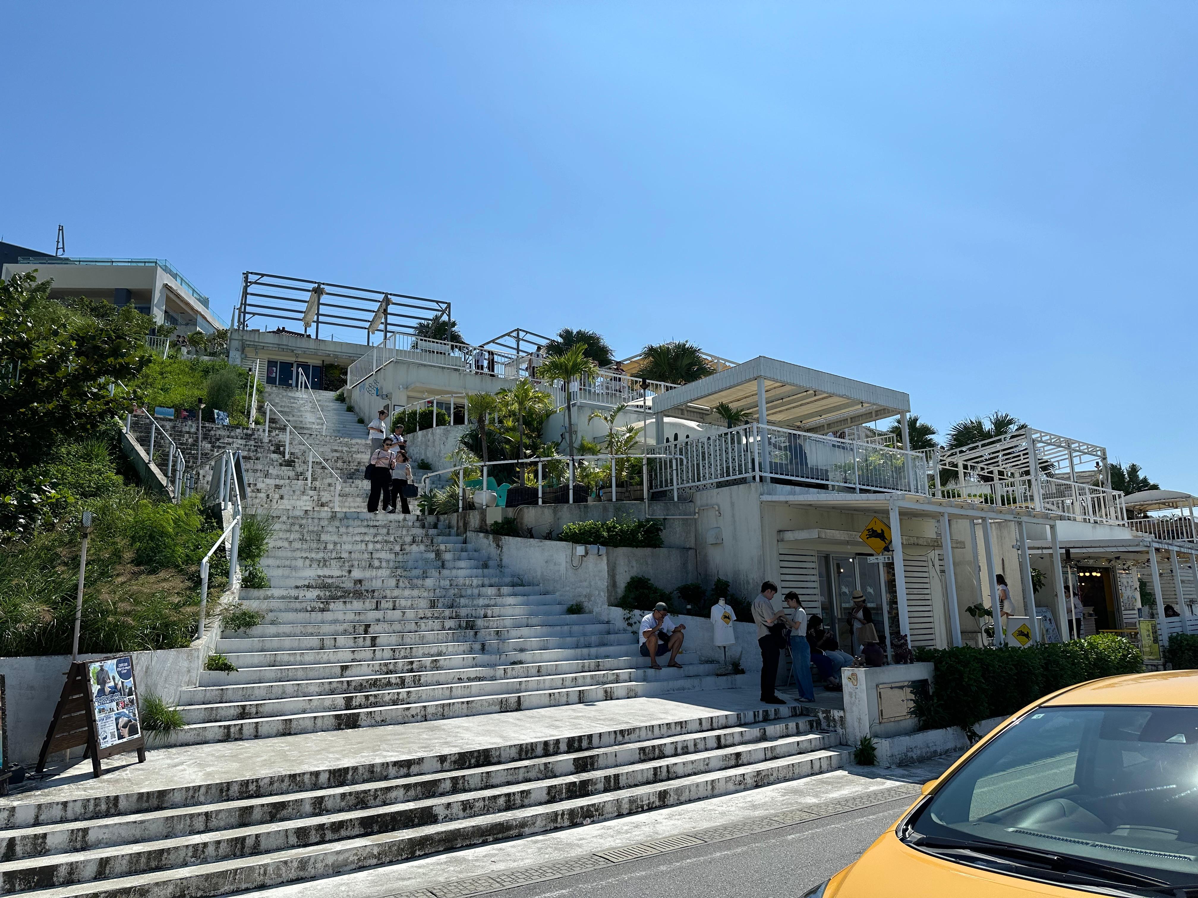 Umikaji Terrace white stepped terraces