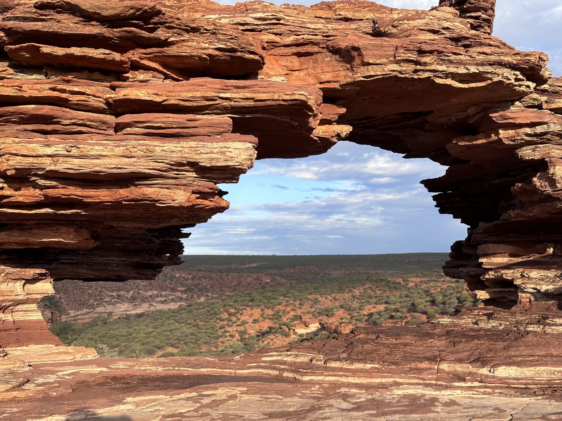 Nature's Window framing the Murchison River Gorge